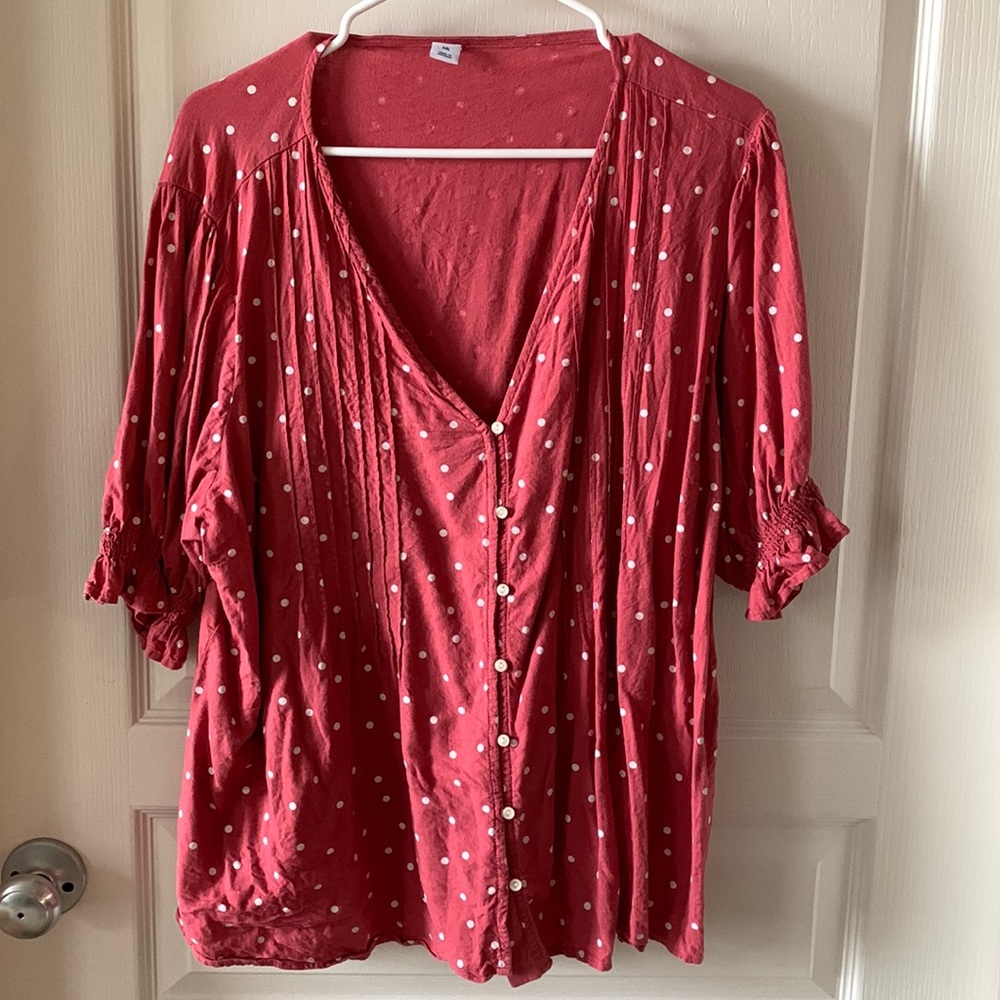 Polka Dot Blouse in XXL